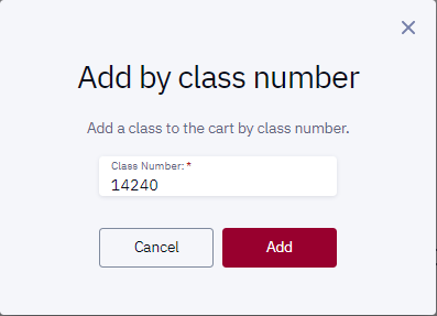 add by class number