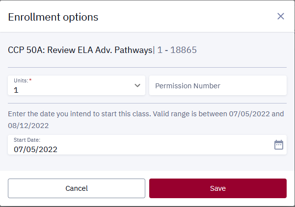 enrollment options