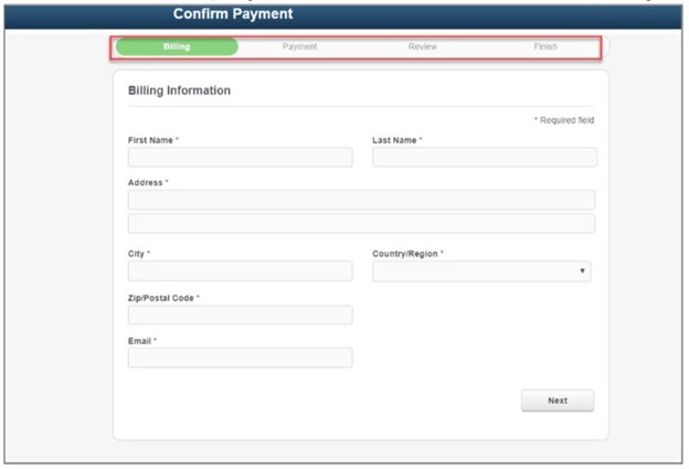 a red box over billing