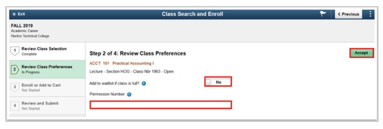 wait list preference
