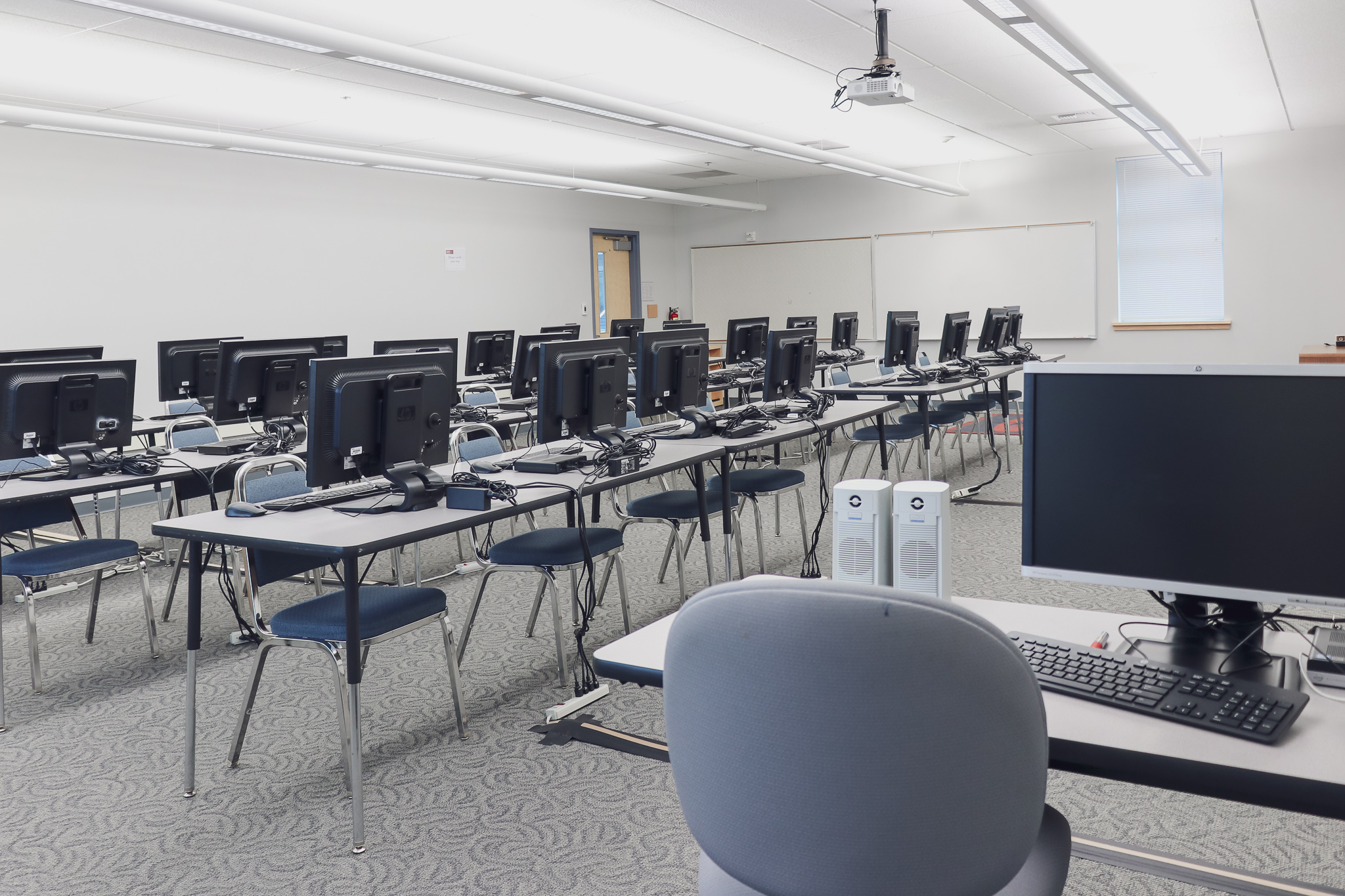 RTC's computer lab from the instructor's view.