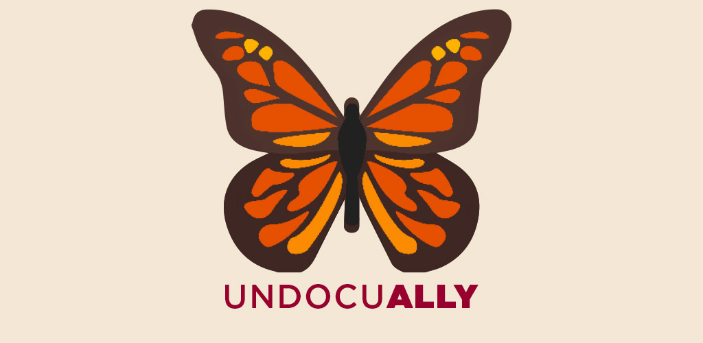 UndocuAlly text below butterfly illustration